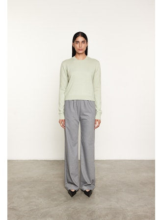 Powder Cashmere Knitted Crew