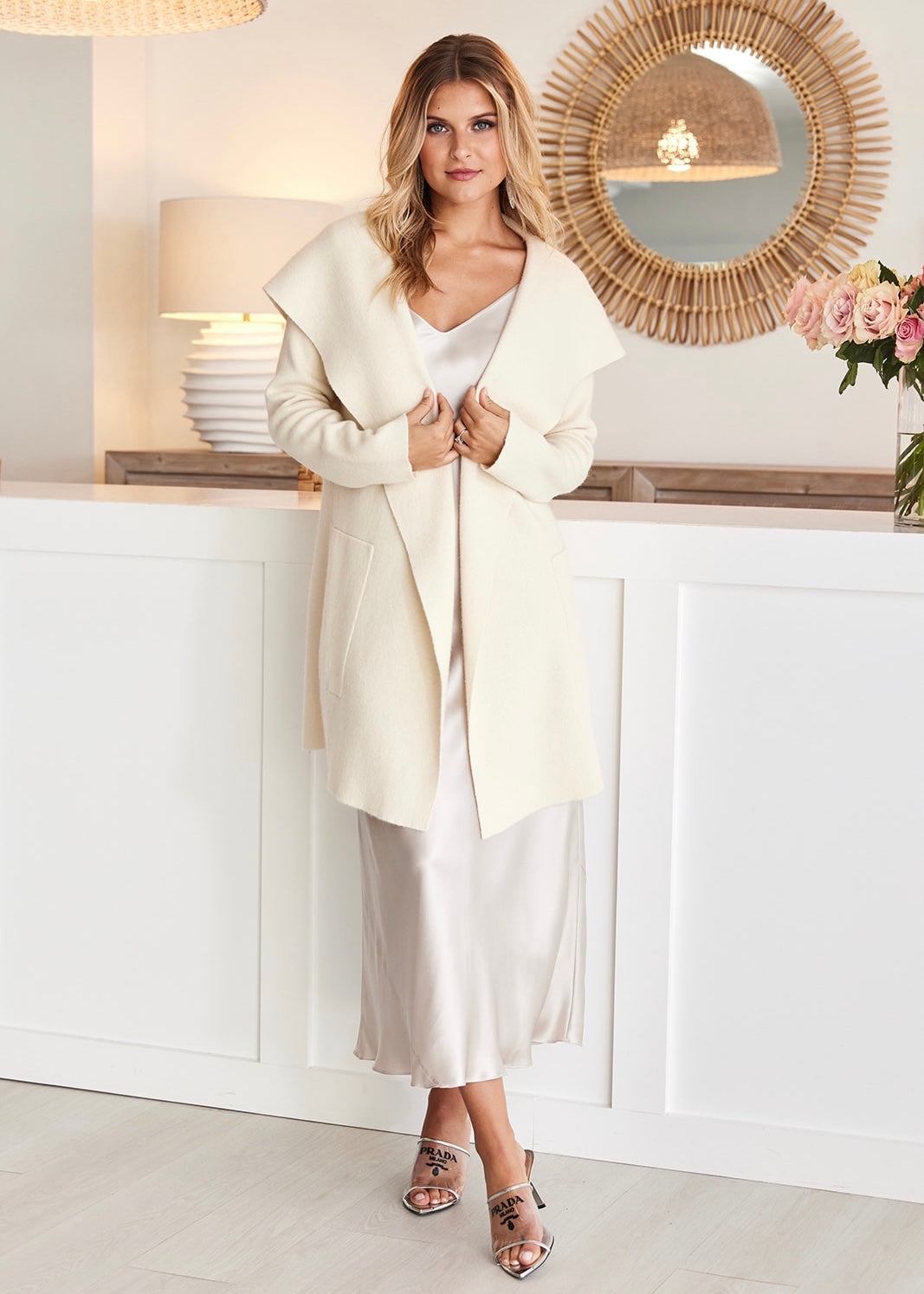 Double Face Cashmere Hooded Coat