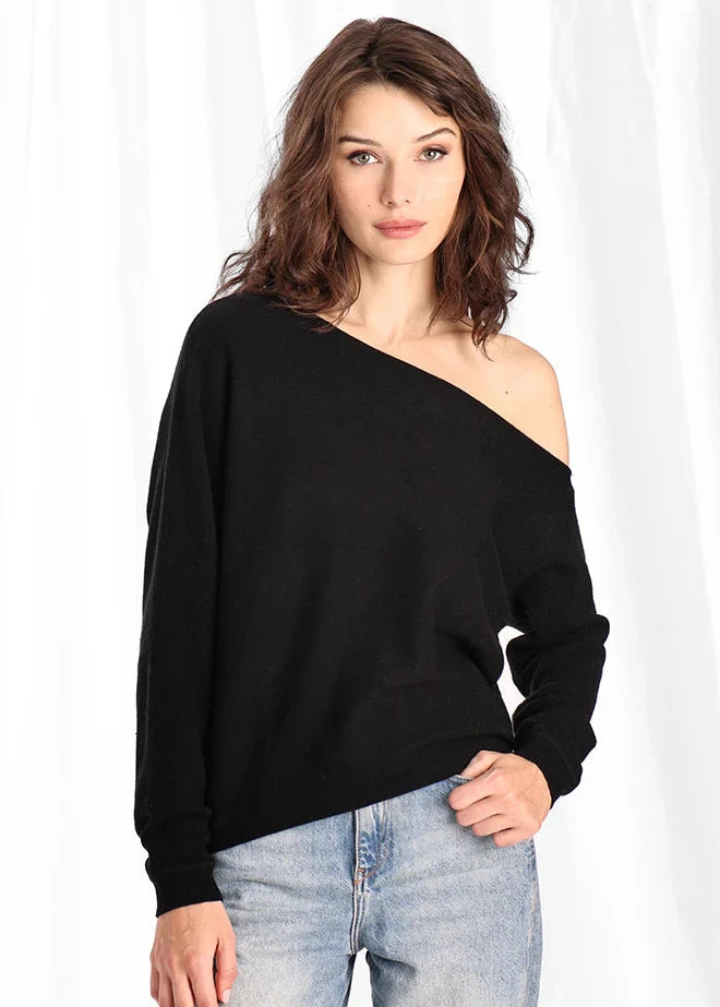 Cashmere Off the Shoulder Top