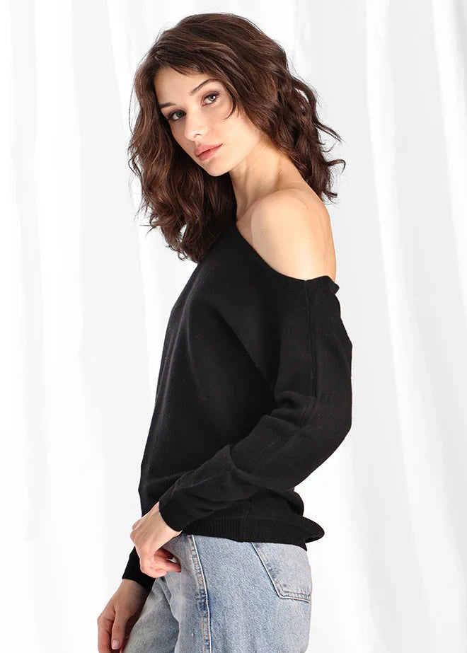 Cashmere Off the Shoulder Top