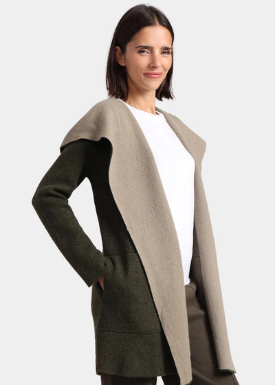 Double Face Cashmere Hooded Coat