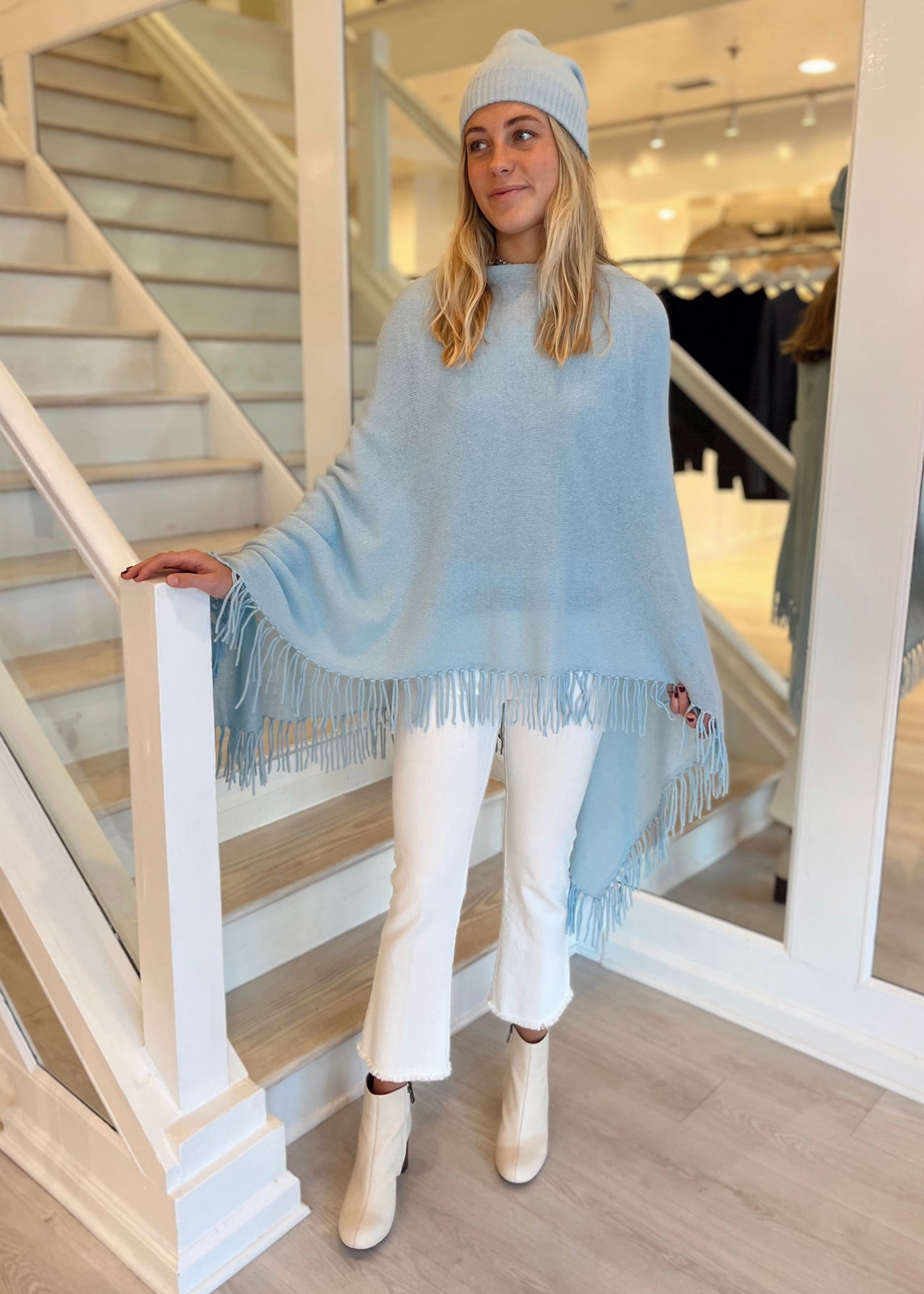 Cashmere Fringe Ruana