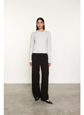 Powder Cashmere Knitted Crew