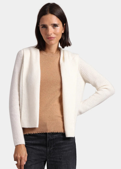 Shawl Collar Hooded Cashmere Cardigan