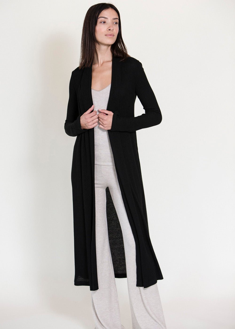 Brushed Jersey Long Duster