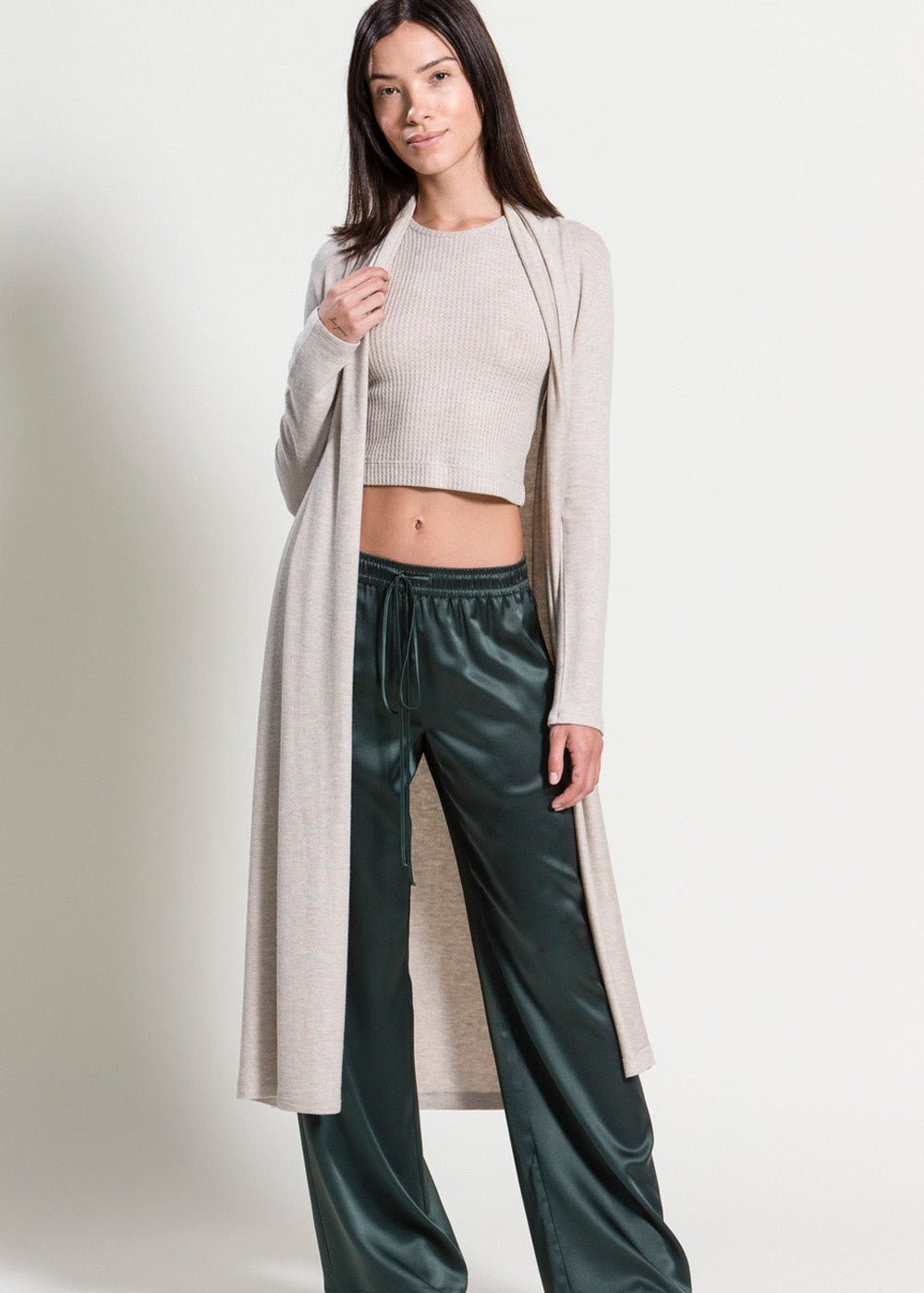 Brushed Jersey Long Duster