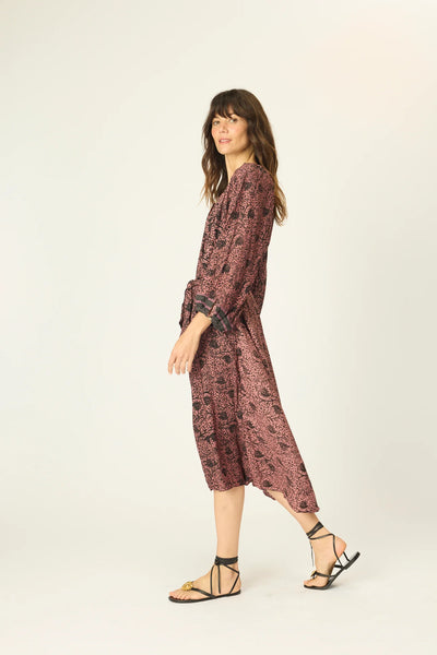 Alex Midi Dress with Sash