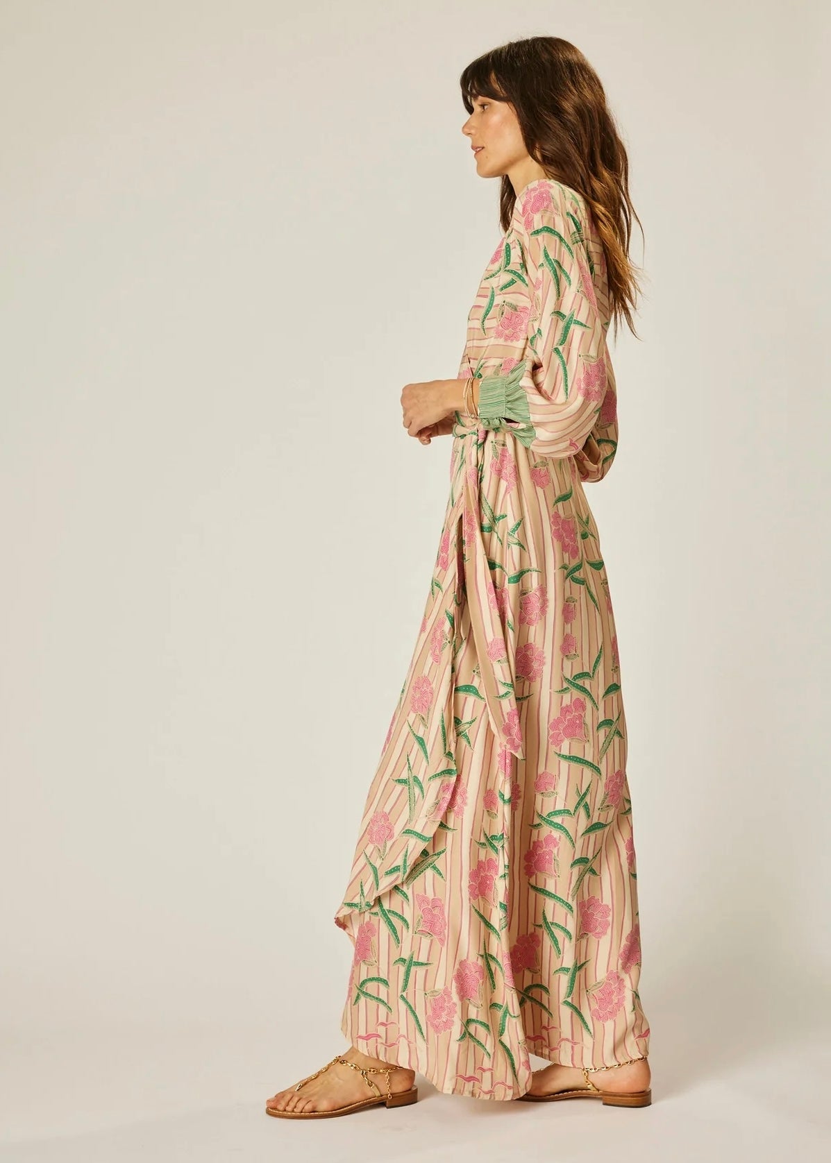 Kate Long Sleeve Dress - Silk