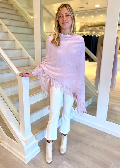 Cashmere Fringe Ruana