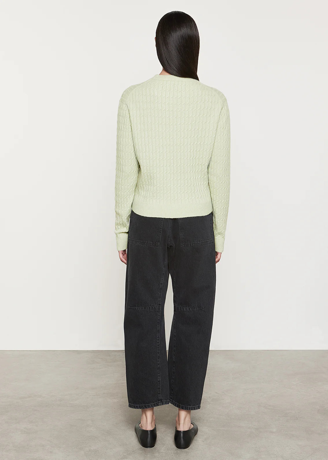 Powder Cashmere Knitted Crew