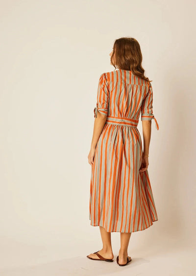 Layla Dress - Batik Stripe