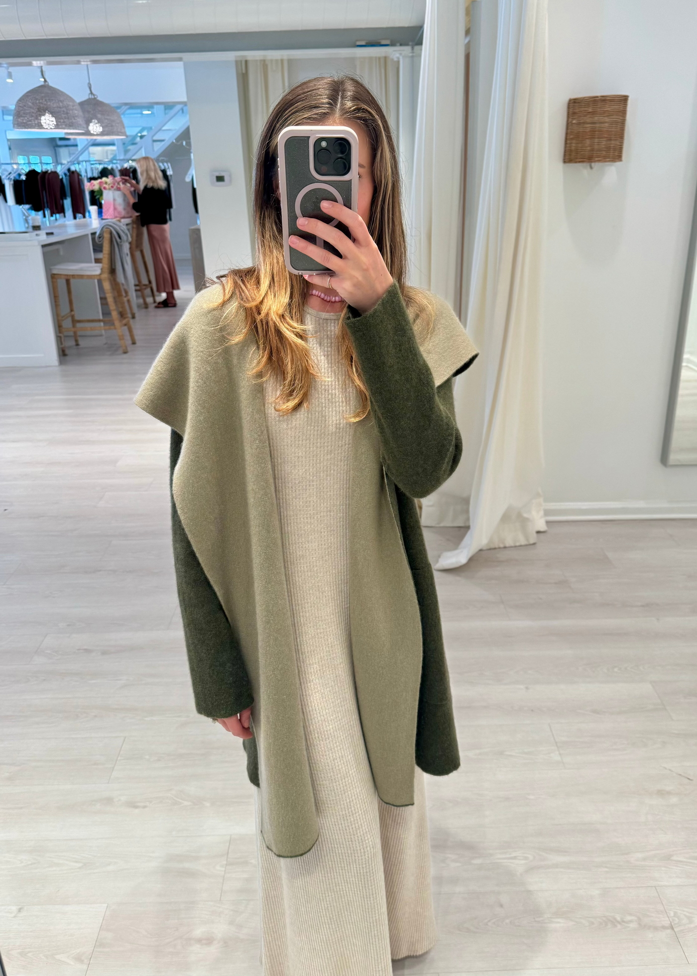 Double Face Cashmere Hooded Coat