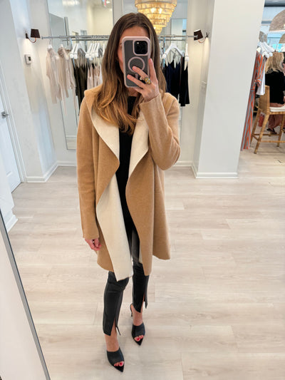 Double Face Cashmere Hooded Coat