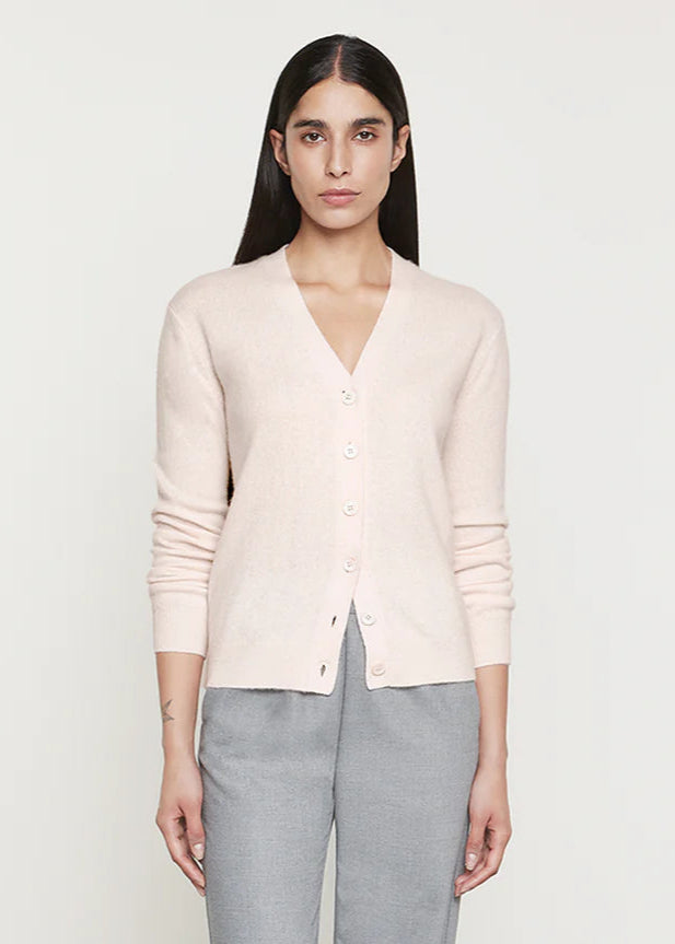 Powder Cashmere Knitted Cardigan