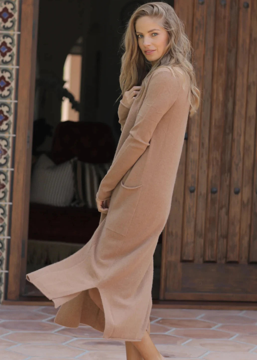 Leann - Long Cashmere Duster