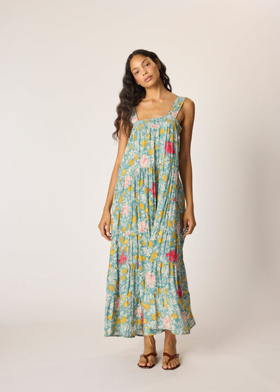 Jasmine Dress with Sash - Silk