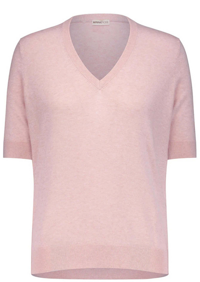 Supima Cotton Cashmere V-Neck Tee