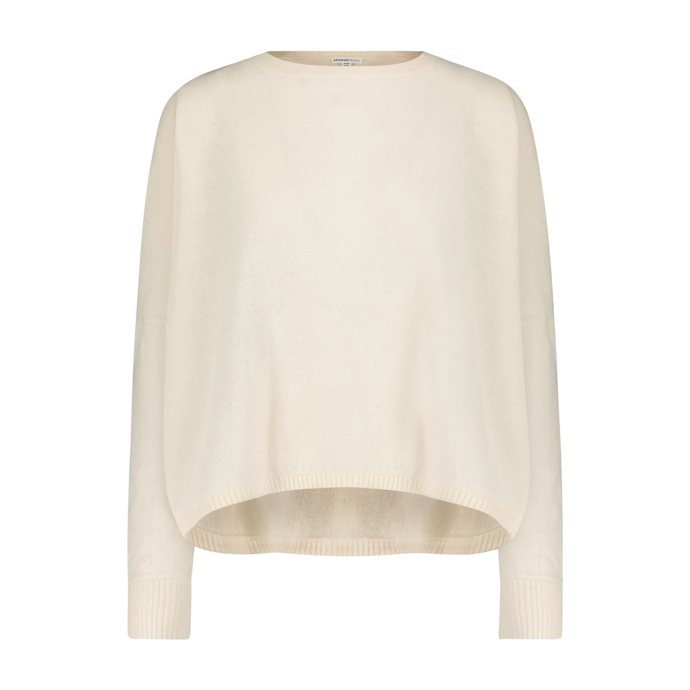 Cashmere Long Sleeve Cropped Crew